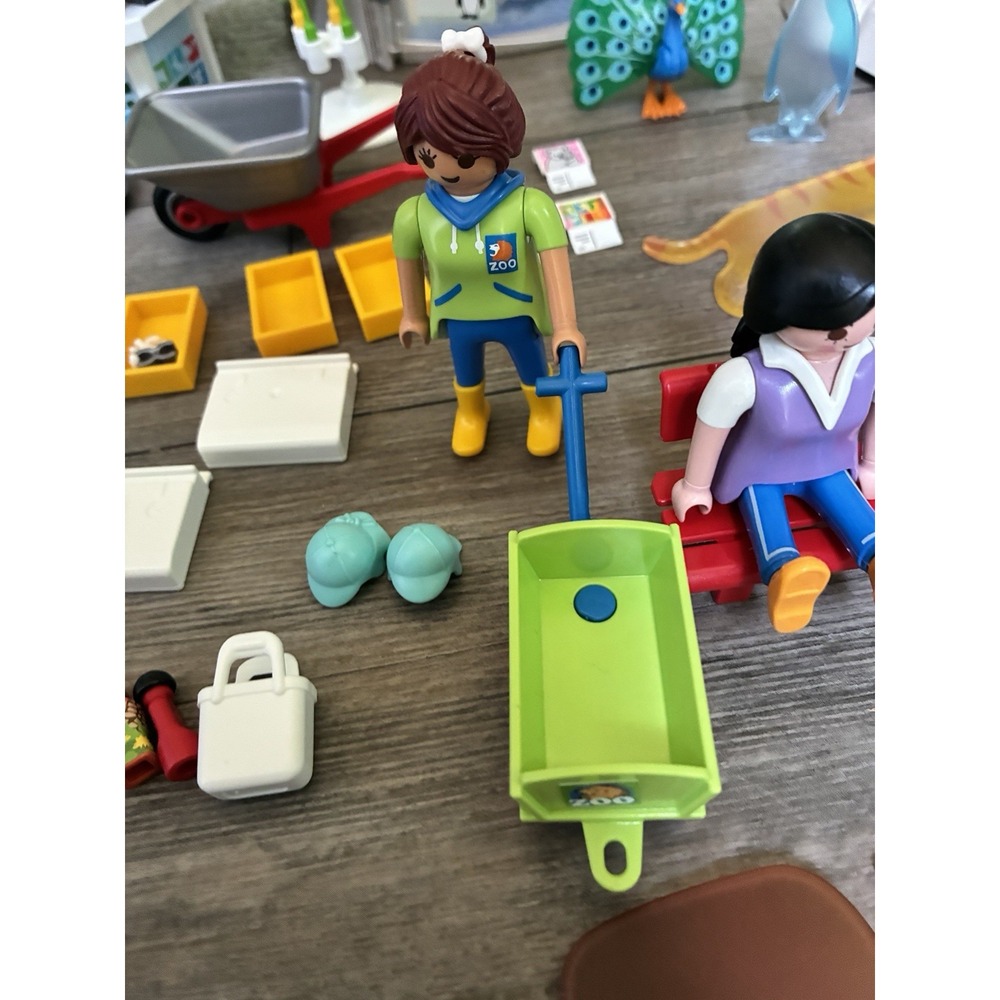 PLAYMOBIL Large City Zoo Incomplete Set + Vintage 1990s People Figures - Picture 6 of 16